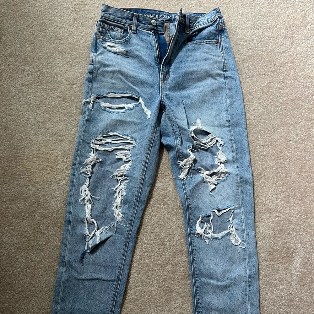 Long mom jeans